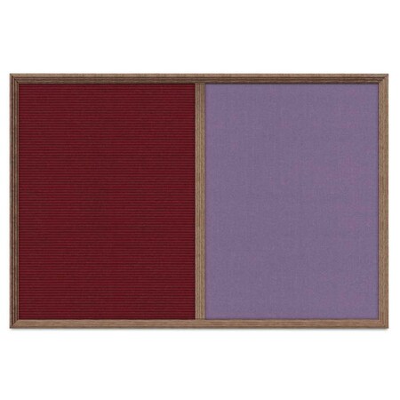 United Visual Products Enclosed Corkboard, 1 Door, 24"x36", 4" Fra, UV3422-BRONZE-PEARL UV3422-BRONZE-PEARL